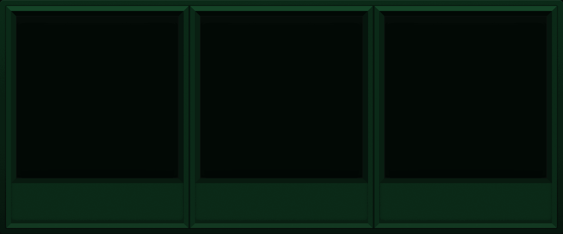 Deep Forest Display Case (1x3)